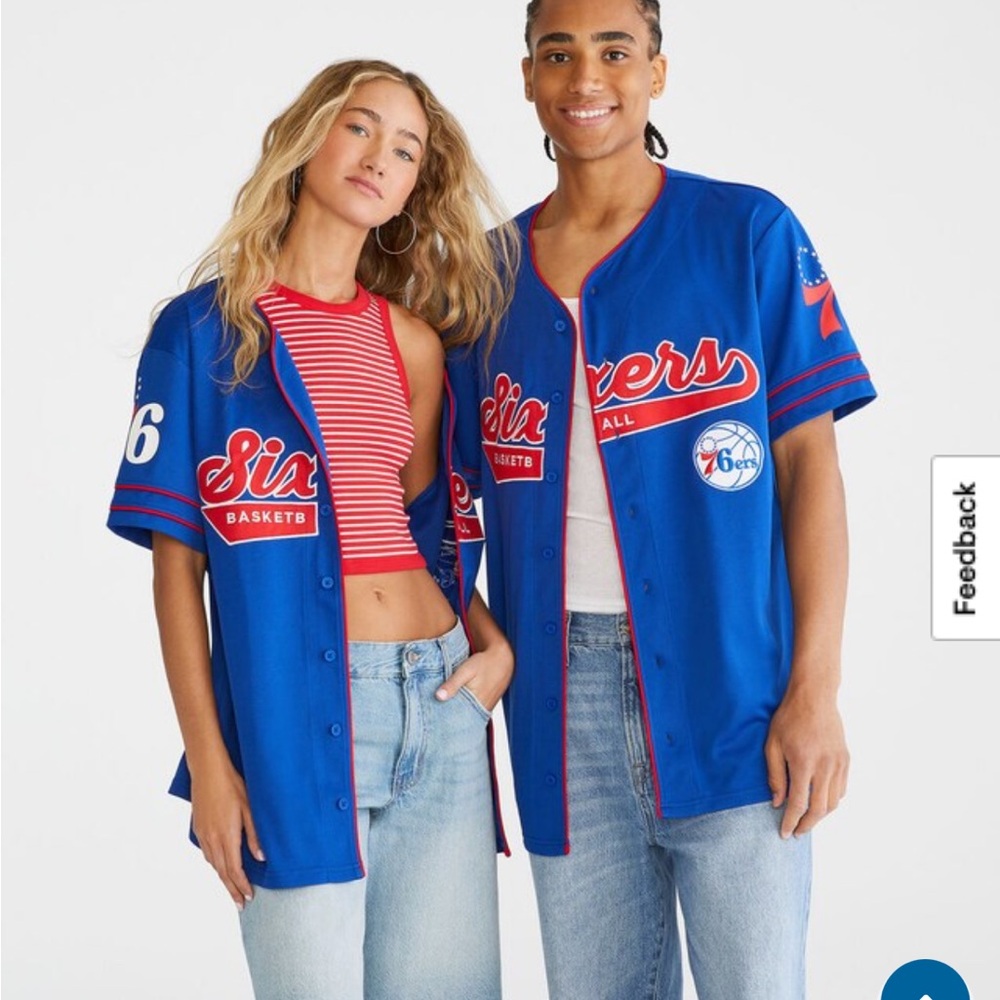 Philadelphia 76ers Baseball Jersey